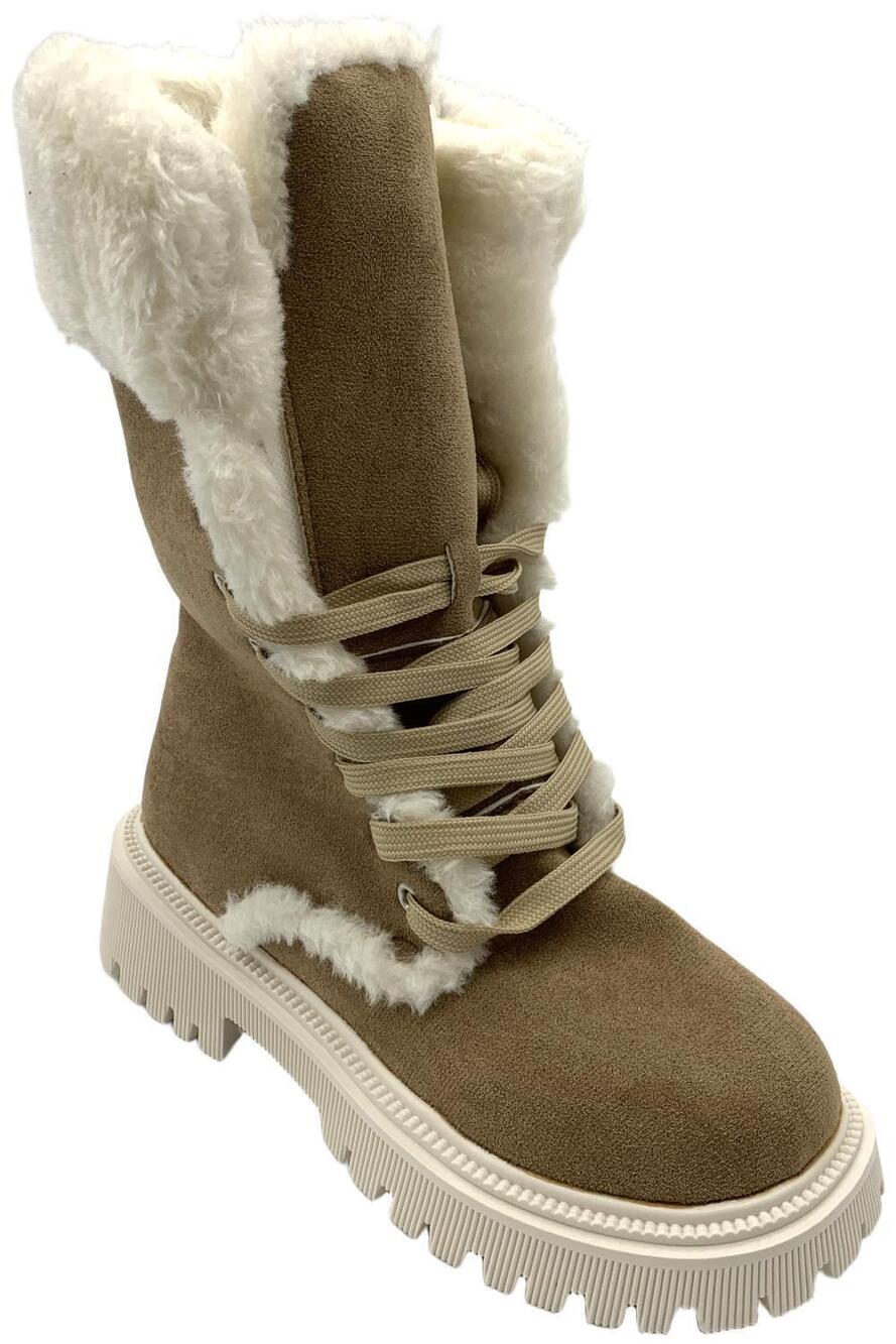 Henry Ferrera Women's Sherry Snow Boots Taupe - Medium